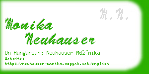 monika neuhauser business card